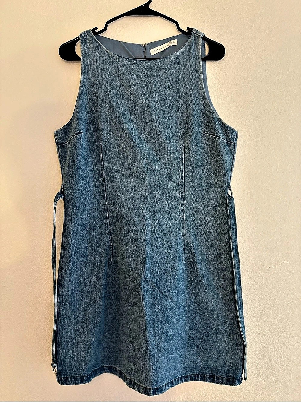 Altar'd State Jenny Denim Mini Dress Blue Size Large